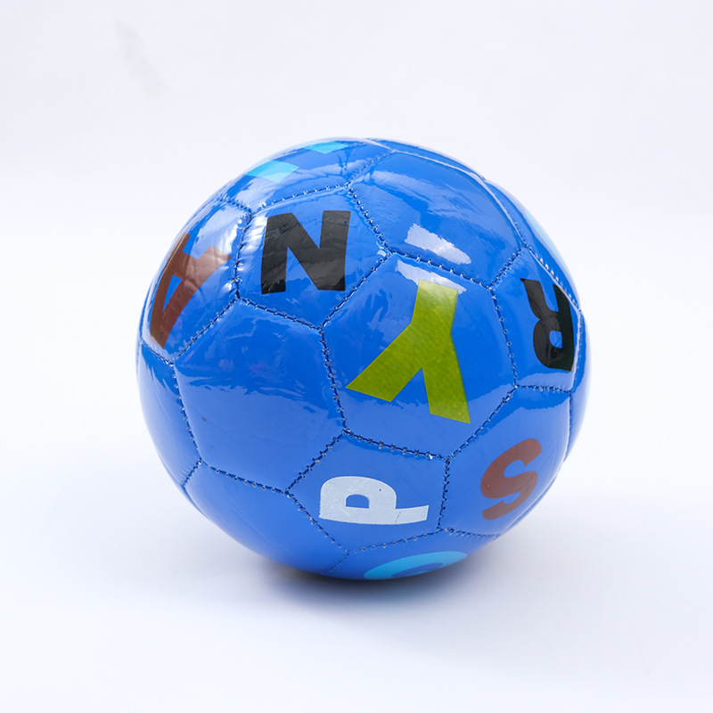 Size 2 Kid PVC Football and Soccer Ball Children 15 cm Alphabet Education Football Welcome Custom Machine Sewn Toys Ball