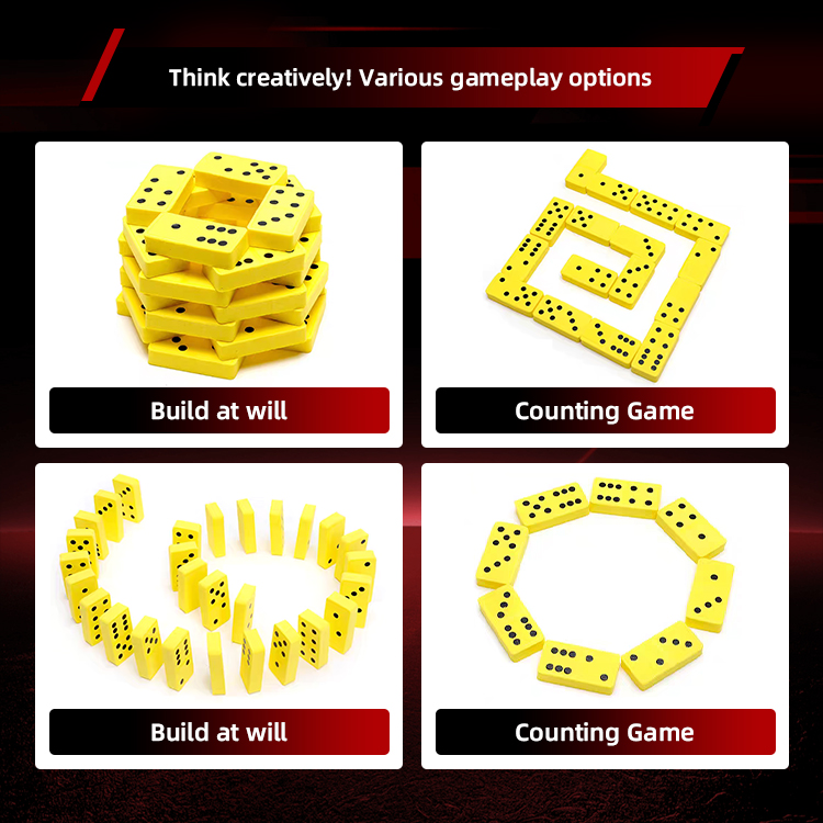 Domino Set - EVA Foam Garden Game Toy, Suitable for Children and Adults - Can Be Played Indoors and Outdoors