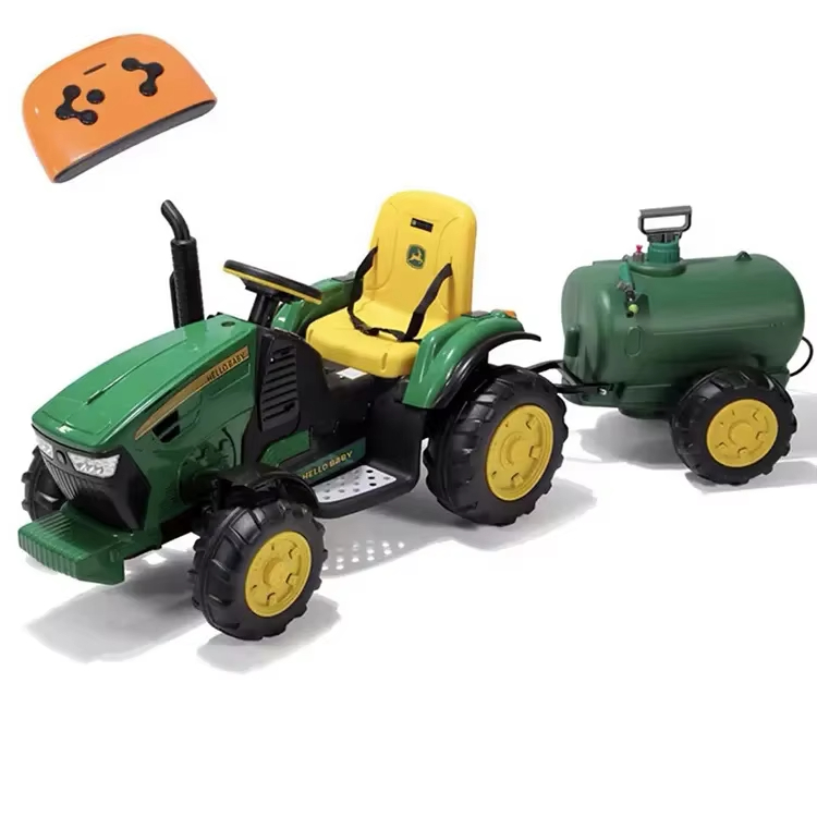 WHOLESALES KIDS TRACTOR TOY CAR KIDS RIDE-ON CAR WITH ELECTRIC BATTERY LIGHT MUSIC CHEAP 12V BABY ELECTRIC RIDE on TRACTOR