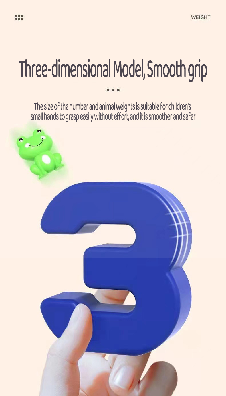 Customized Child Interactive Digital Frog Balance Toy Early Education Educational Toy Cognitive Logical Thinking Training Toy