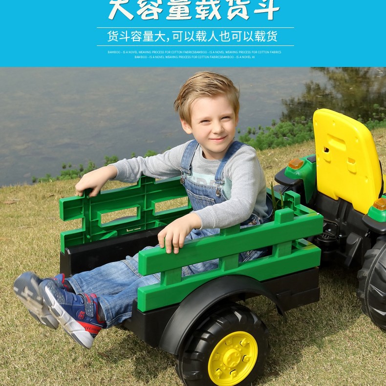 WHOLESALES KIDS TRACTOR TOY CAR KIDS RIDE-ON CAR WITH ELECTRIC BATTERY LIGHT MUSIC CHEAP 12V BABY ELECTRIC RIDE on TRACTOR