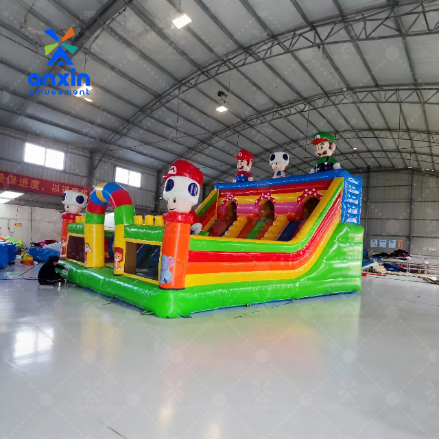 2025 Popular Commercial Castle Kids Inflatable Bounce House For Party With Slide