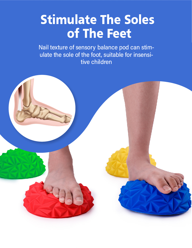 Balance Pods Sensory Equipment Exploration Play Toys Motor Skills Soft Balance Stepping Stones for Kids