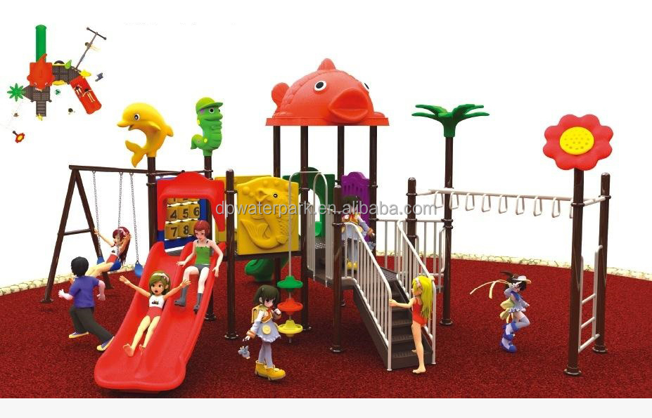 Children Outdoor Play Combo Backyard Play Equipment Set