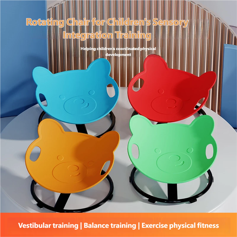 Autistic Children Sensory Educational Spinning Balance Chair Plastic Toy for 3-6 Sensory Integration Training Equipment
