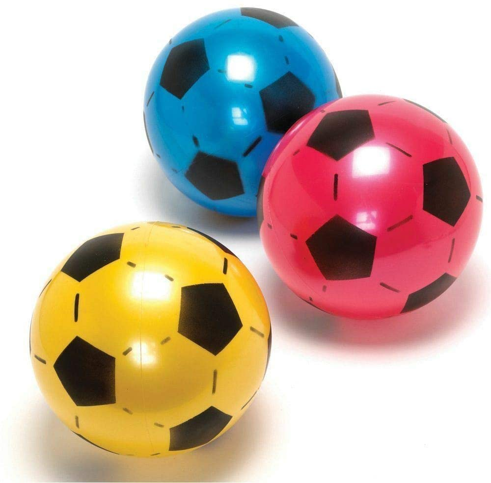 Inflatable PVC Footballs Outdoor Indoor Beach Ball Games Summer Toys 22CM Assorted Football for Kid