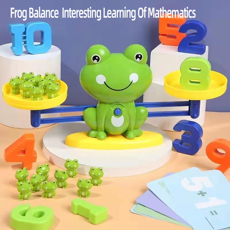 Customized Child Interactive Digital Frog Balance Toy Early Education Educational Toy Cognitive Logical Thinking Training Toy