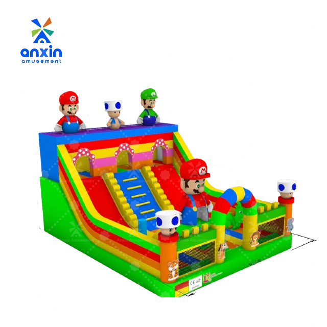 2025 Popular Commercial Castle Kids Inflatable Bounce House For Party With Slide