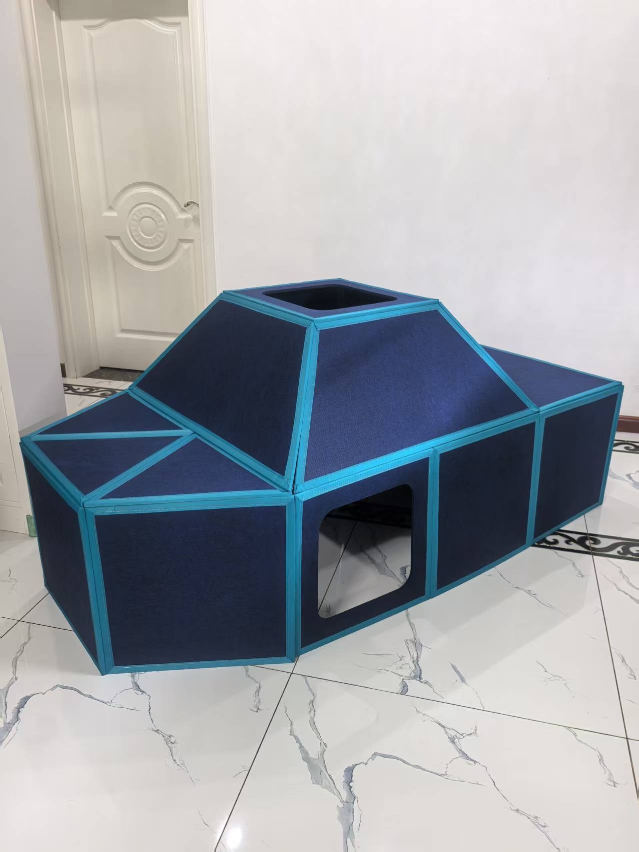 Magnetic Tiles Large Building Panels Fort Building Kits Kids Lightweight DIY Magnetic Playhouse