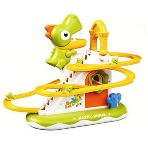 New Children's Funny Educational Cartoon Dinosaur Stair Climbing Track Adventure Toys DIY Stair Climbing Track Toys Board Game