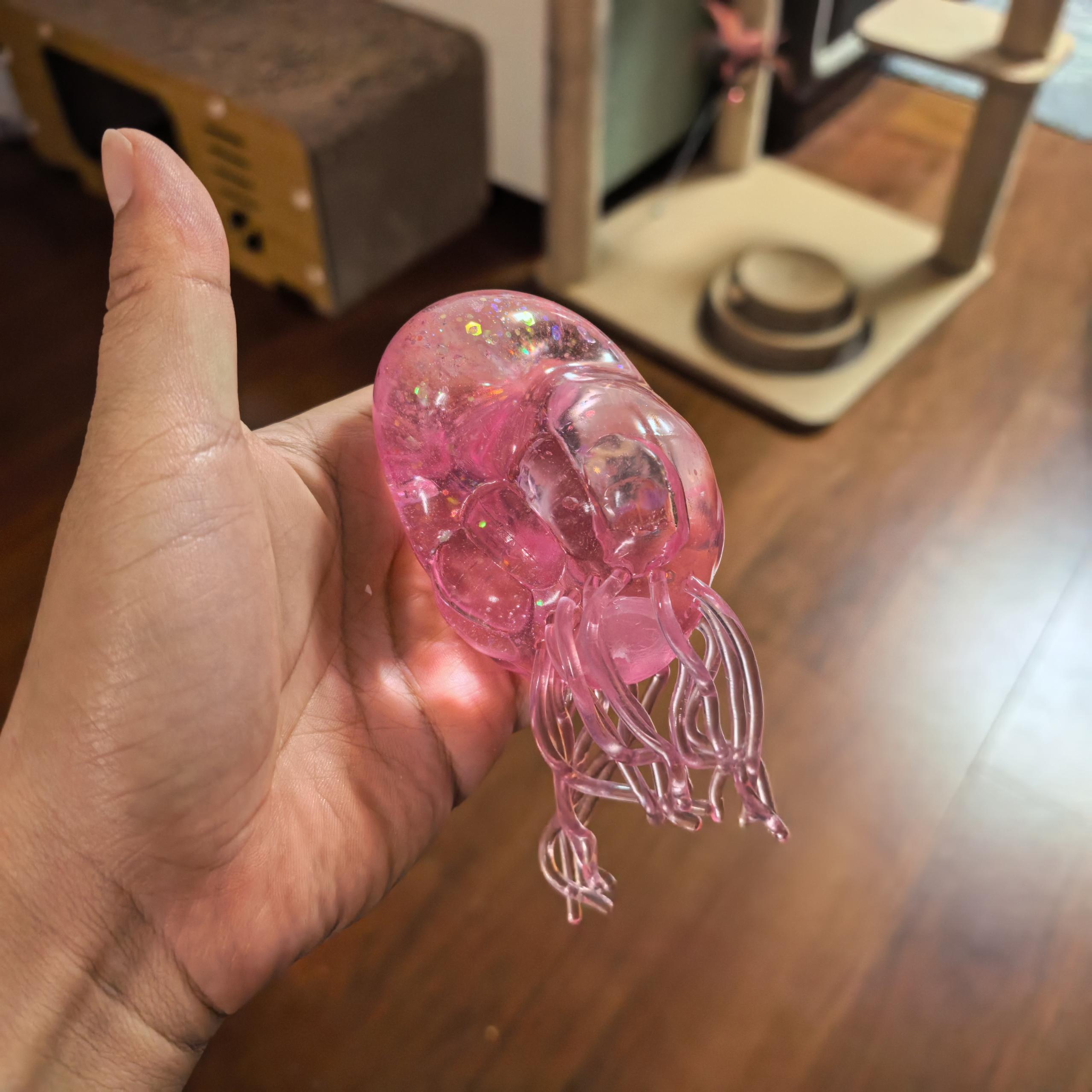 Jellyfish Squish Beach Water Play Octopus Tpr Toy Outdoor Squeeze Toy Simulated Octopus Stress Balls Relief Fidget Toy for Kids