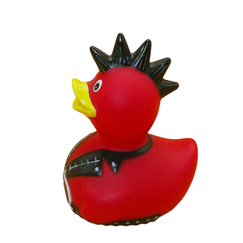 Factory Direct Sales Customizable Products Medium Chicken-Shaped Red Plastic Squeeze-sounding Cartoon Duck Bath Water Play Toys