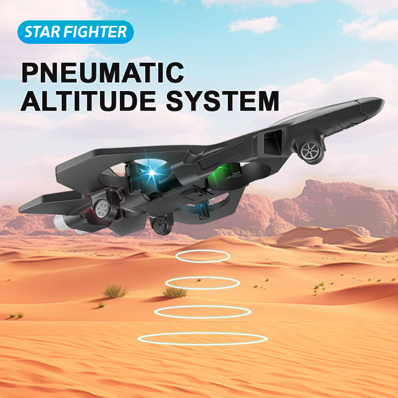 6-Channel RC Fighter Jet Toy 360&deg; Circling Stunt EPP Airplane 2.4G Light Remote Control Flying Model for Kids