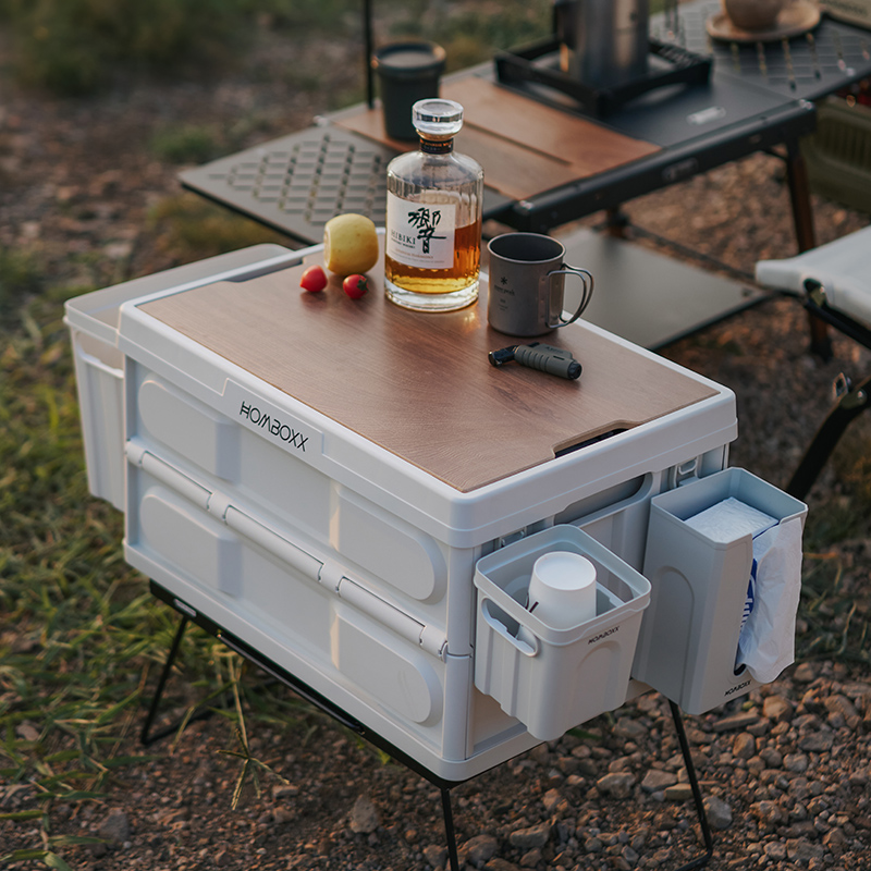 OEM&amp;ODM Large Capacity Classified Design Multifunction Outdoor Storage Box Easy To Assemble PP Rectangle Camping Storage Box