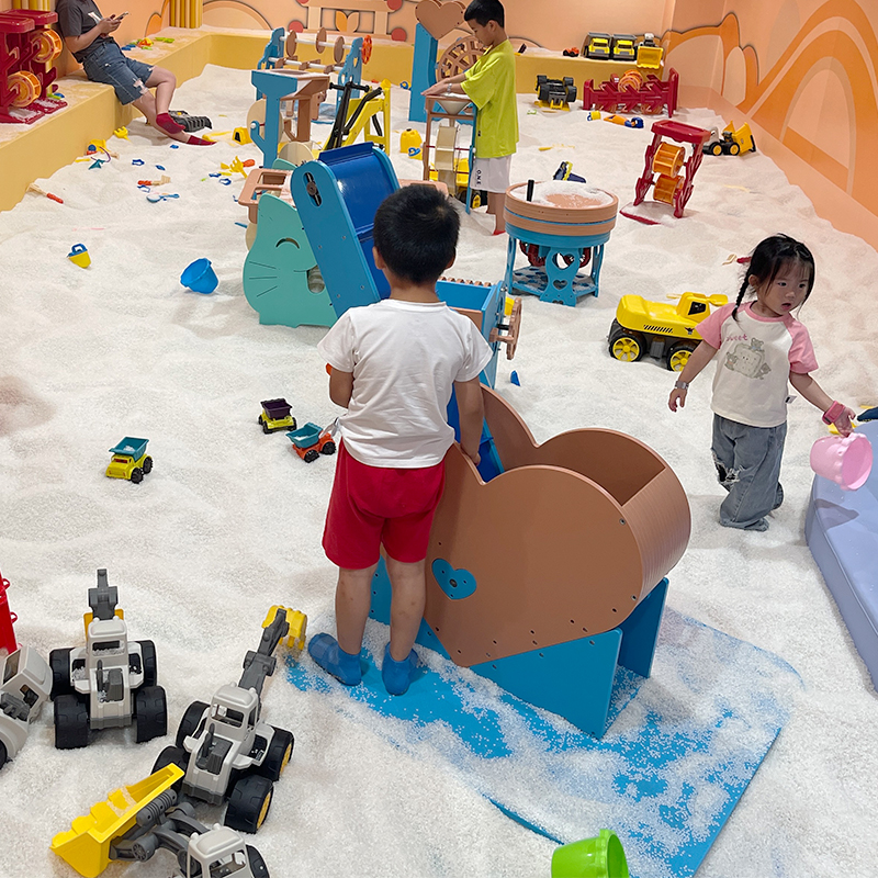 Kids Playground Indoor Sand Pit Toys with Grain Sand Pit Toys Indoor Play Soft Game Equipment Fun Fair Rides Theme Park