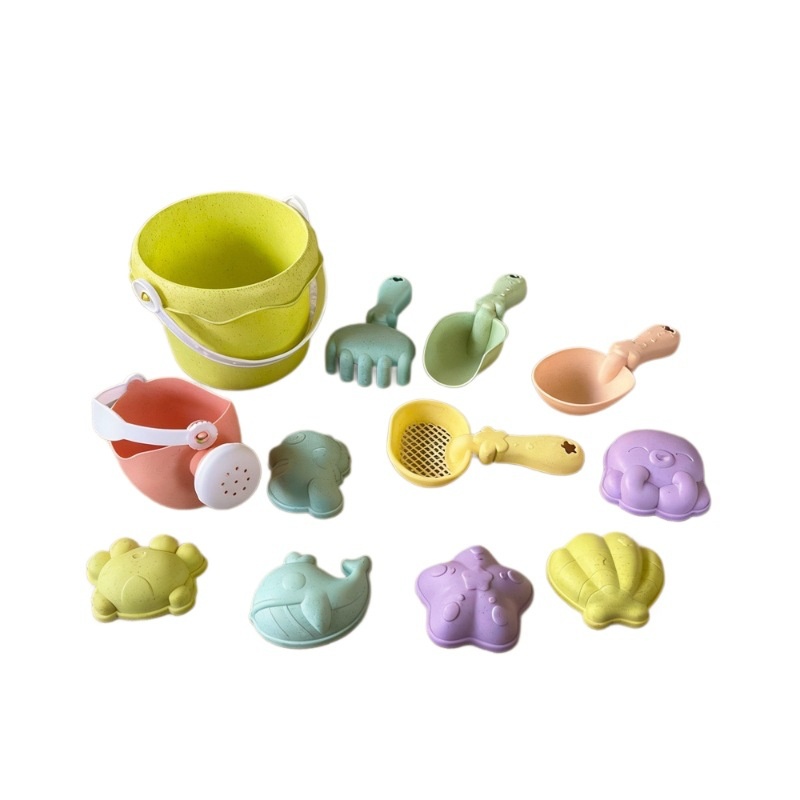 LASIVE TOYS Plastic Children's Beach Toy Set Summer Beach Bucket Seaside Water Play Sand Outdoor Sand Digging Shovel Sandbox Toy