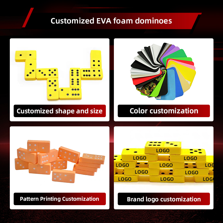 Domino Set - EVA Foam Garden Game Toy, Suitable for Children and Adults - Can Be Played Indoors and Outdoors