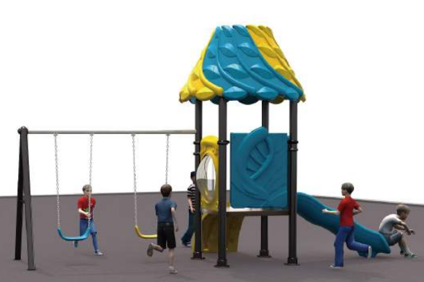 Playground Nature Theme Play Set with Slide Swing Suitable for Beach Park Play Yard Backyard Customized Color Size Optional