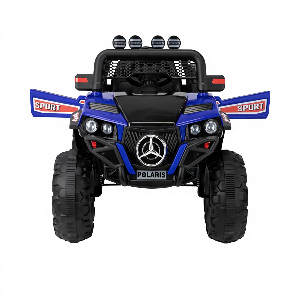 Electric Kids Cars with Remote Control 12v Ride-on Baby Car 2-13 Years Old Four Wheels Pedal Power Light Features Double Seat