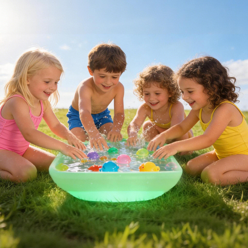 LED Light-Up Sensory Play Tray Touch Color-Changing Kids STEAM Educational Toy for Water Sand Play Indoor Outdoor