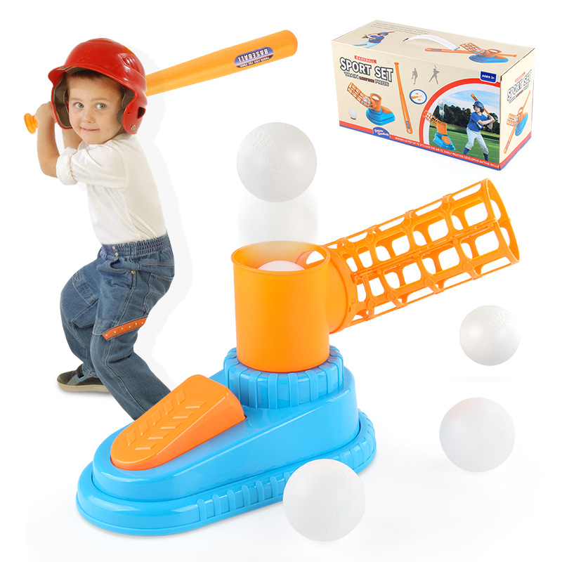 Automatic Baseball Launcher for Children, Indoor &amp; Outdoor Leisure Sports Toy, Family Play Baseball Set