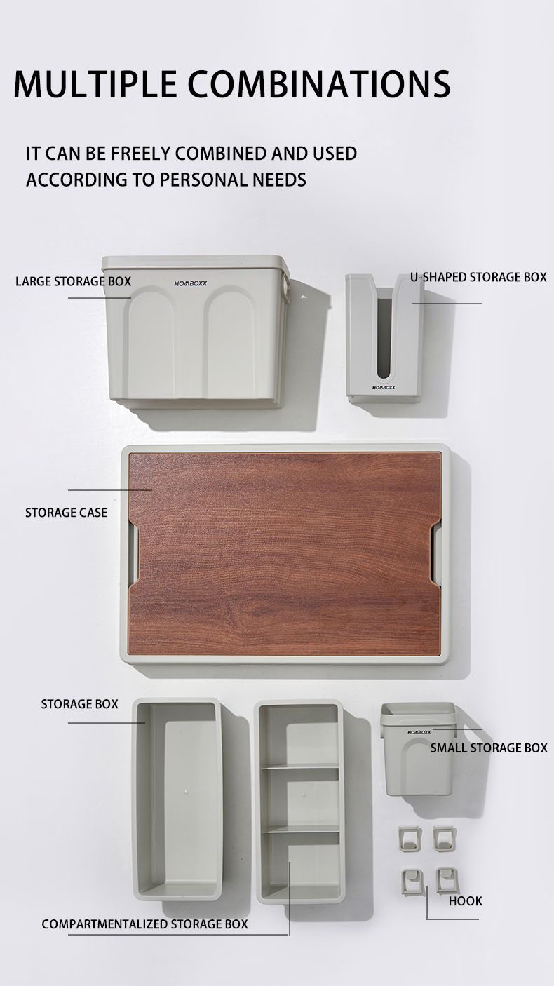 OEM&amp;ODM Large Capacity Classified Design Multifunction Outdoor Storage Box Easy To Assemble PP Rectangle Camping Storage Box