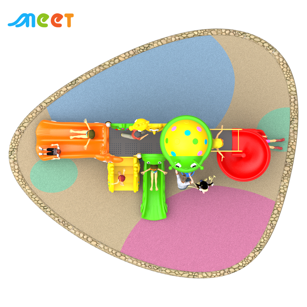 MT-BRD022 Amusement Park Children Playground Play Area Plastic Slides Kid Outdoor Sports Park Play Lands Shopping Mall Play Toys
