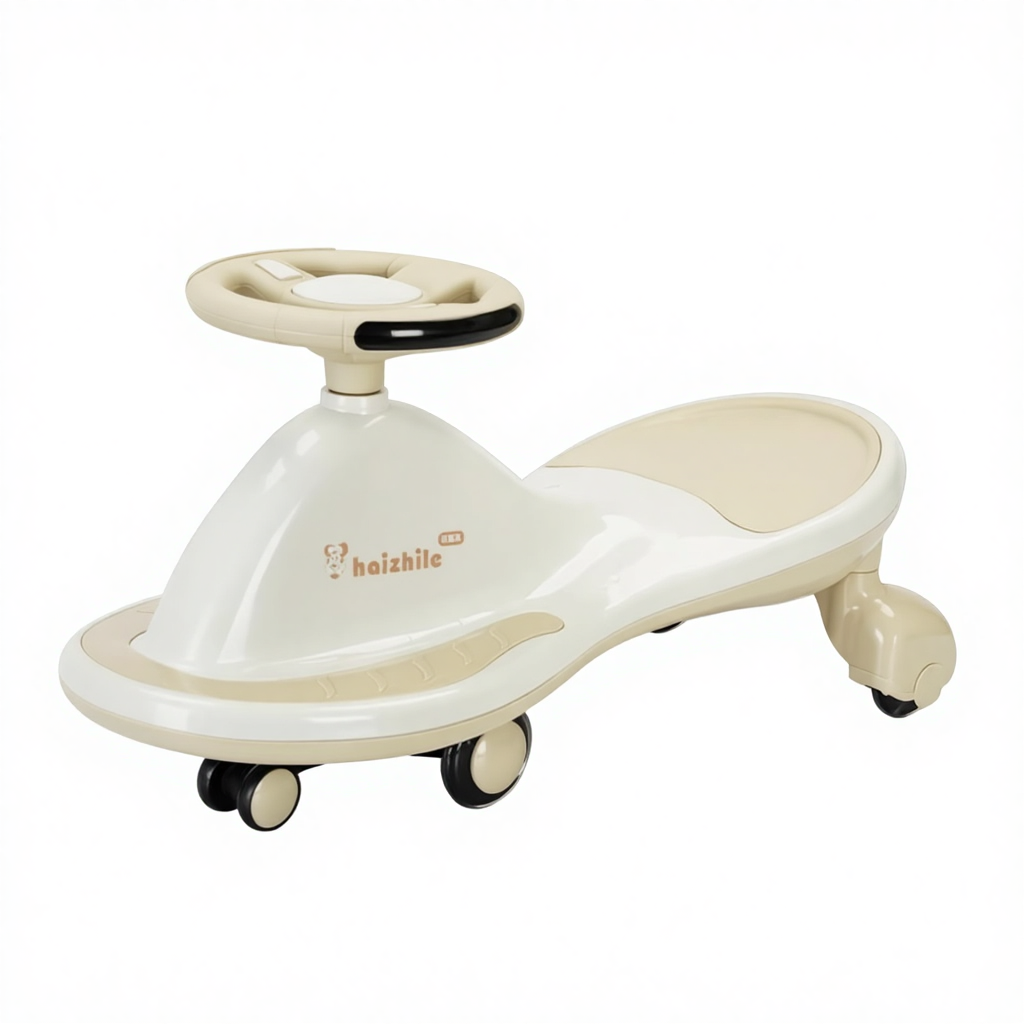 Children's Electric Plastic Twist Car 1-6 Years Old Boys Girls Swing Ride-On Anti-Rollover Toy