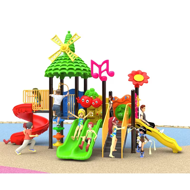 Customized Theme Plastic Outdoor Playsets for Children, Entertainment Equipment and Outdoor Playgrounds, Children's Playgrounds.