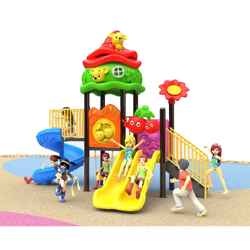 Customized Theme Plastic Outdoor Playsets for Children, Entertainment Equipment and Outdoor Playgrounds, Children's Playgrounds.