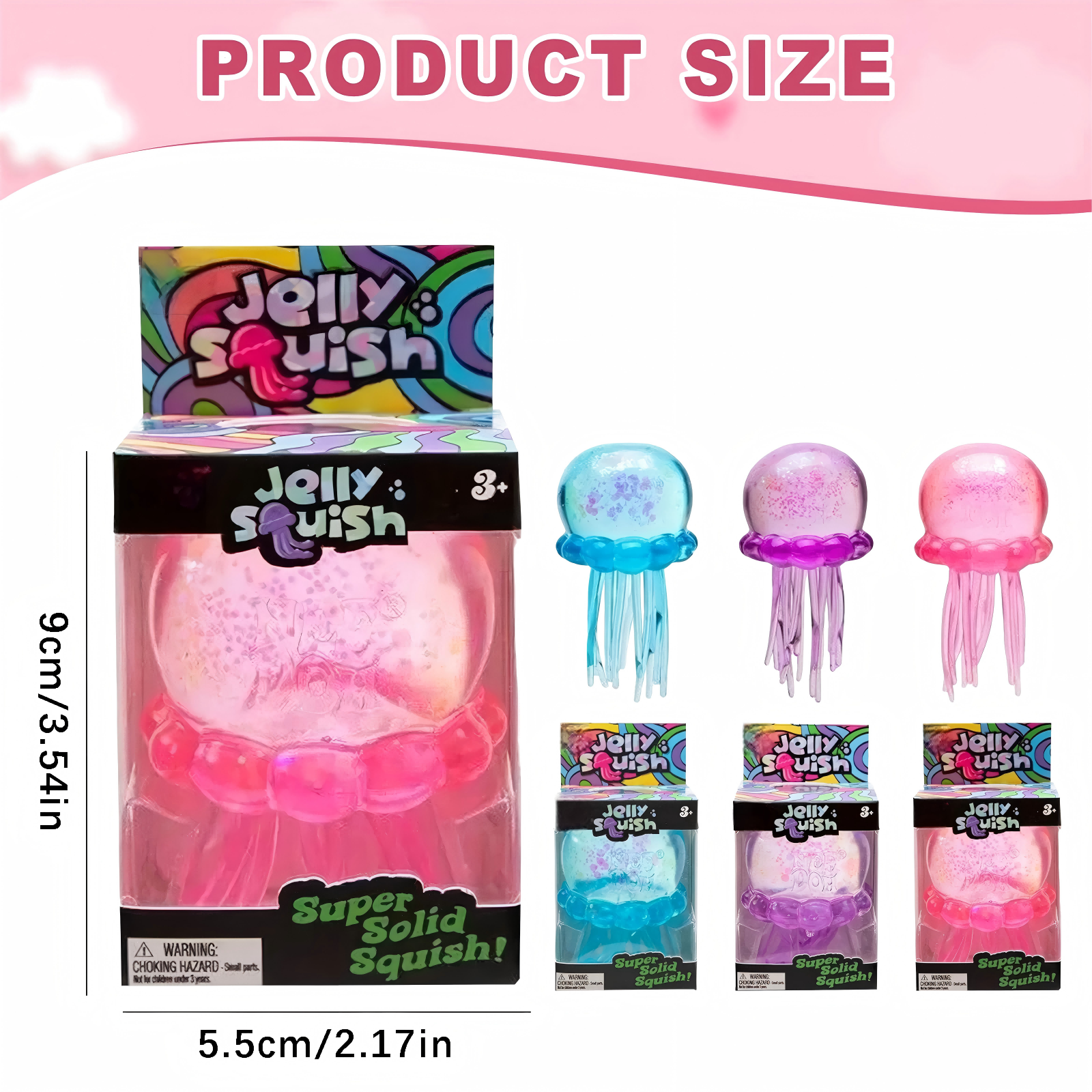 Beach Water Play Jellyfish Toy Outdoor Parent-child Interaction Item Jellyfish Stress Relief Squeeze Realistic Vent Jellyfish