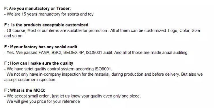 FAQ info