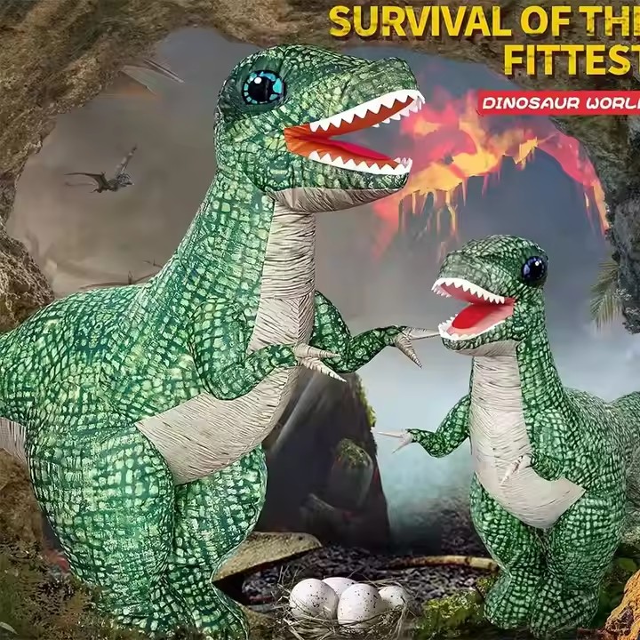 MILI 90cm Inflatable Dino RC Toy Remote Operated Prehistoric Creature Interactive T-Rex Adventure Giant Dinosaur Play Figure