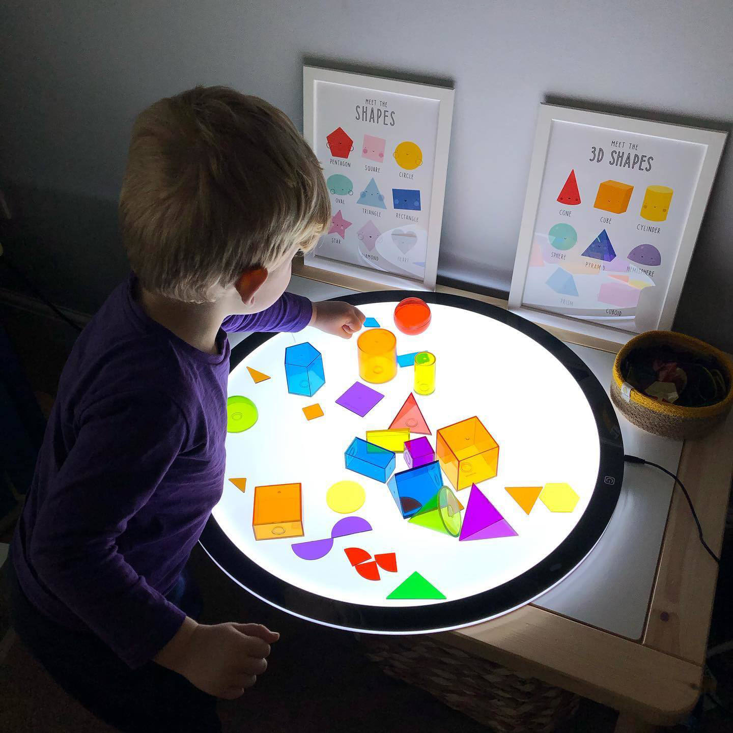 2024 Children's Acrylic Light Sensory Activity Play Board Educational Toys for Kids