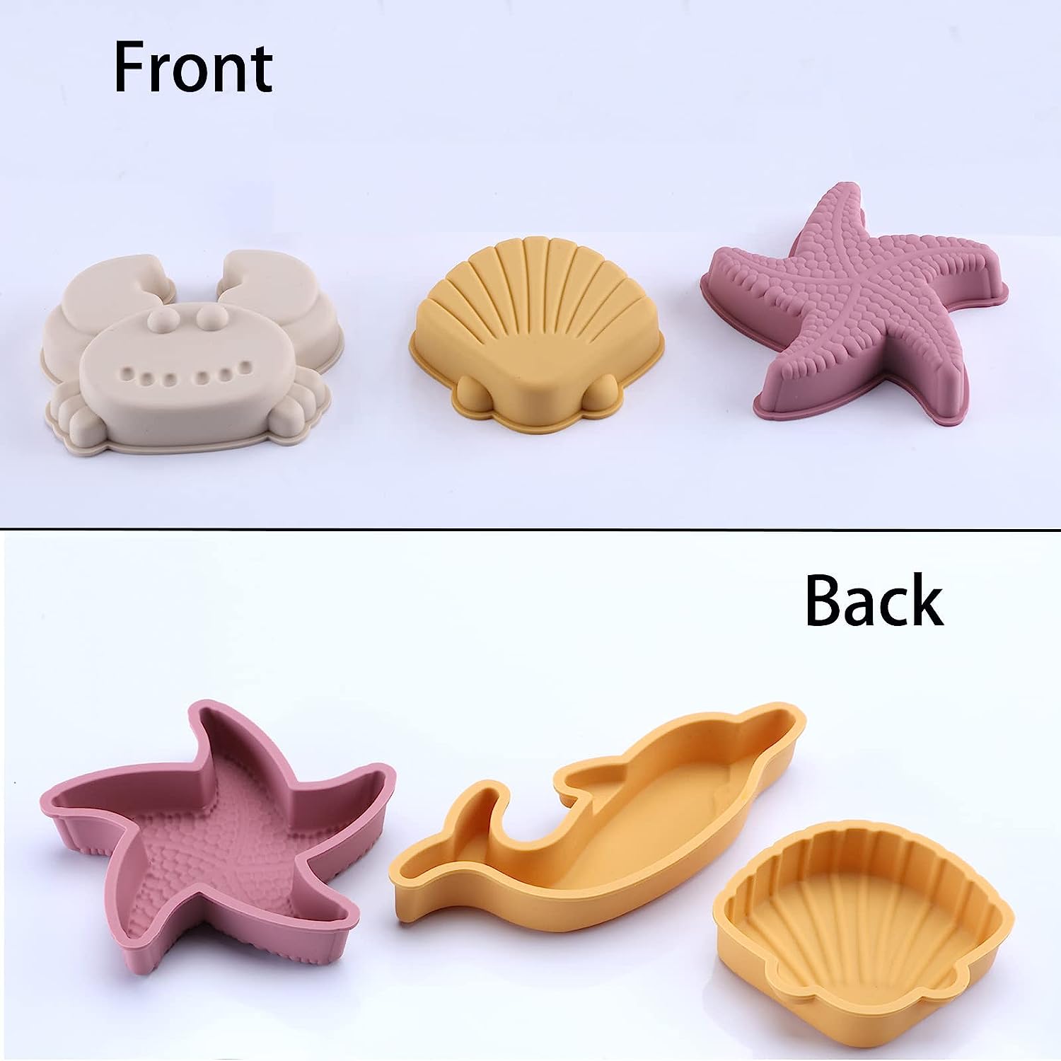 100% Food Grade Children Seaside Baby Beach Toy 8pcs Set Playing Water and Sand Digging Silicone Summer Beach Toys Set