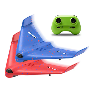 Radio Control Foam Glider Toy 150M Distance Remote Control Stunt Flying Aircraft with 4K Camera and Batteries Included