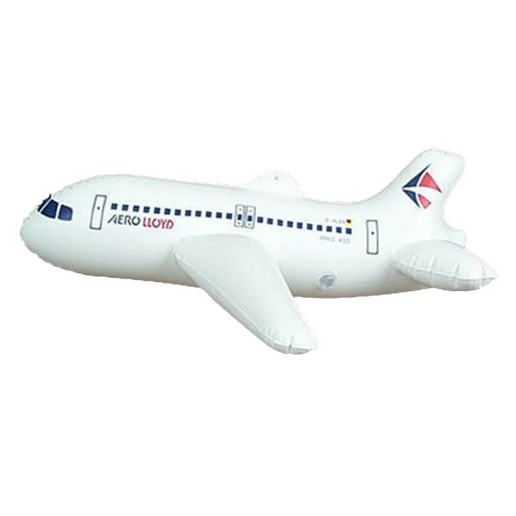 2025 Premium Quality Popular Kids Inflatable Toy Airplane Cartoon Style PVC Inflatable Plane Model for Children Customized Color