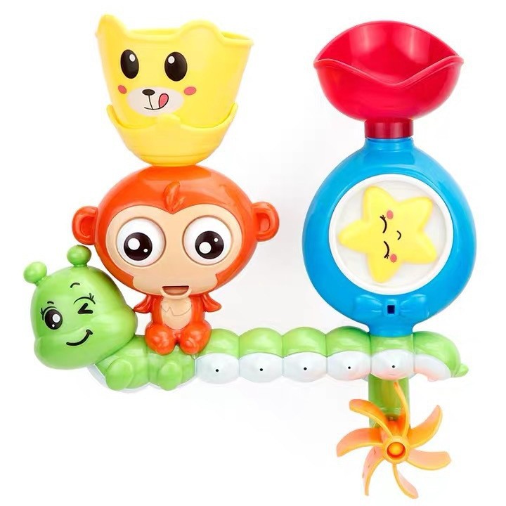 Hot Selling Baby Bathtub Toy Lovely Monkey Sprinkler Bath Toy Funny Swimming Pool Toy