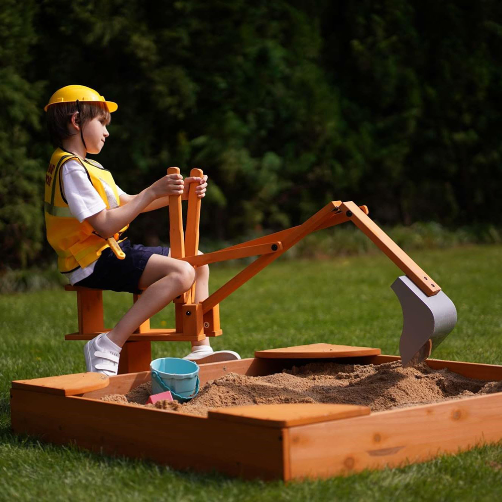Babaclever Hot Sale Manual Excavator Ride-on Digger Kids Sandbox Beach Sand Playing Toys Playgrounds