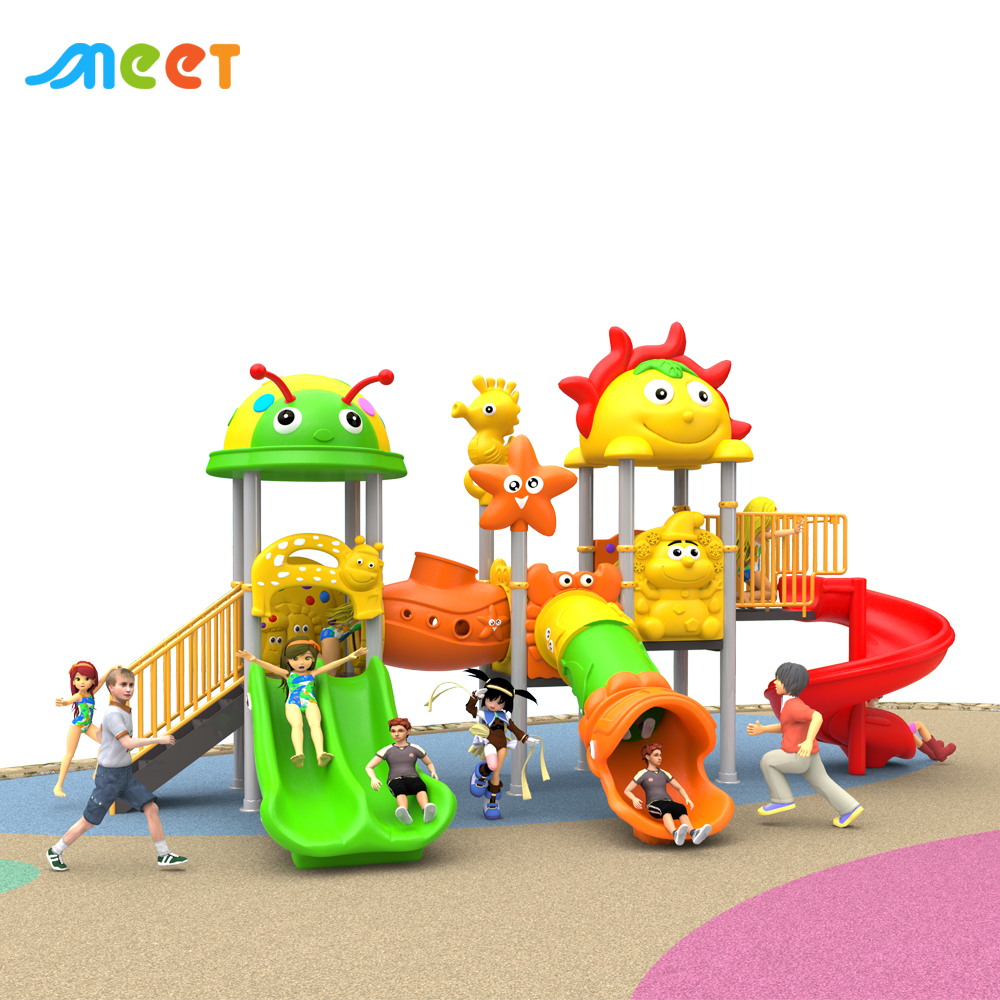 MT-BRD022 Amusement Park Children Playground Play Area Plastic Slides Kid Outdoor Sports Park Play Lands Shopping Mall Play Toys