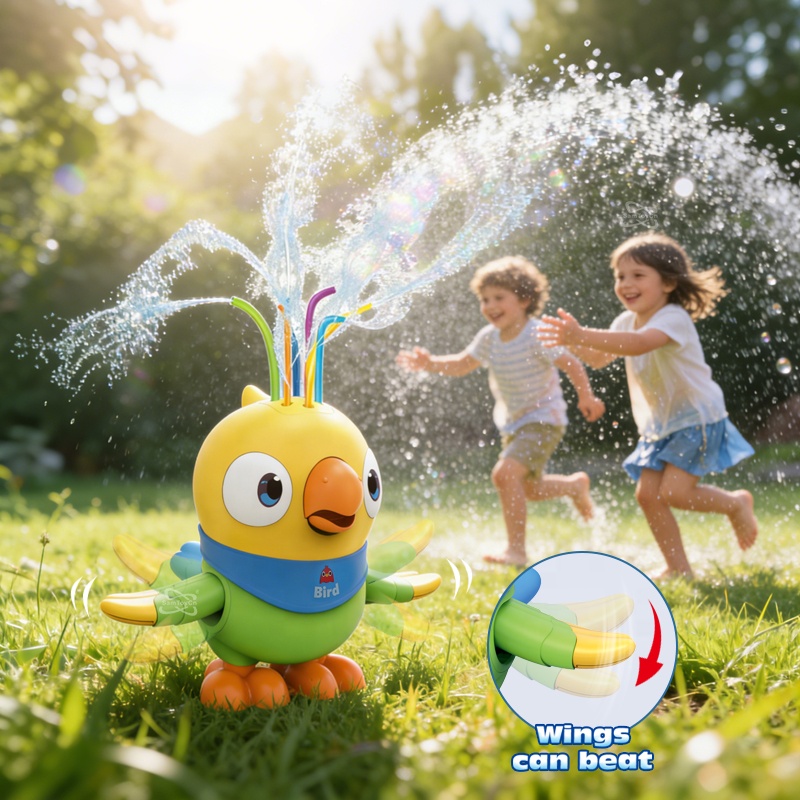 Samtoycn Kids Water Sprinkler Toy Outdoor Play Summer Outside Backyard Lawn Games Garden Hose Splashing Fun Spray Water Activity