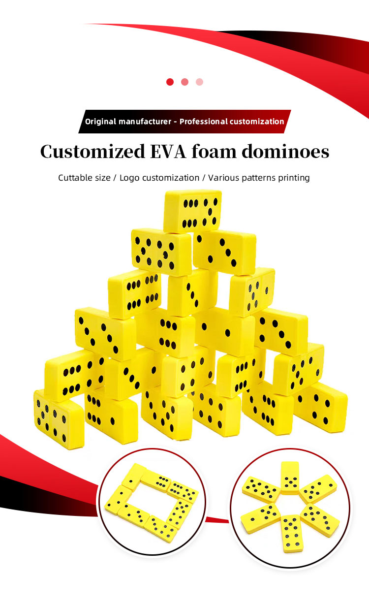 EVA foam dominoes display 1