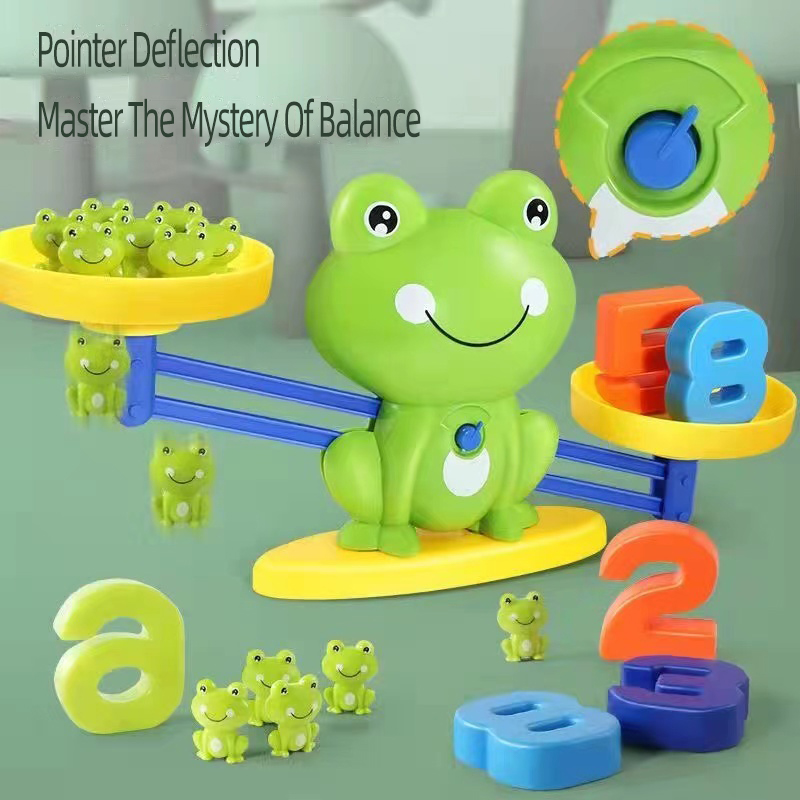 Customized Child Interactive Digital Frog Balance Toy Early Education Educational Toy Cognitive Logical Thinking Training Toy