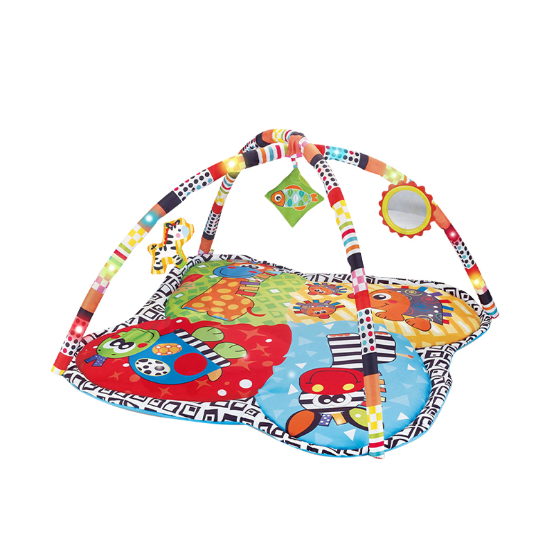 Newest Rattle Carpet Baby Play Mat Activity Gym Soft Toy With Light Music