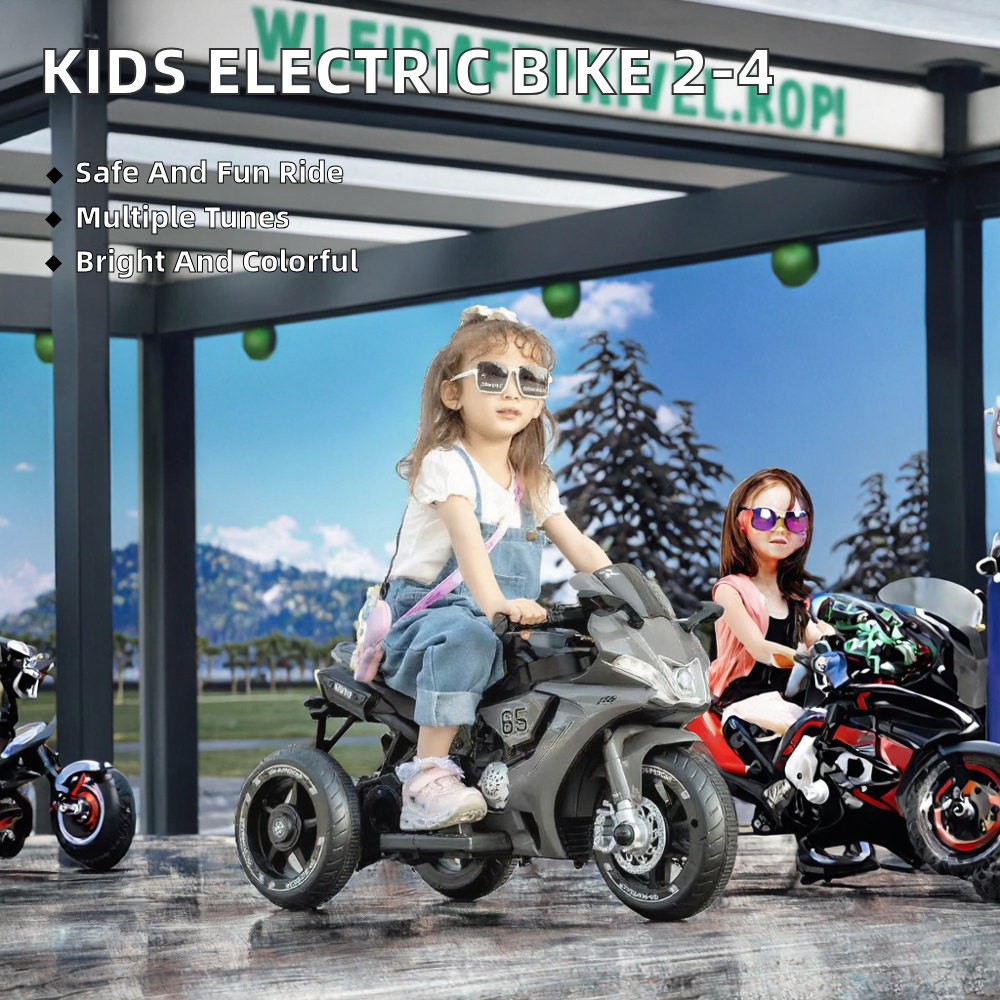 2023 Wholesale Ride-on Electric Motorbike Toy for Kids Age 2-4 Years Battery Operated Plastic Motorbike for Children 5-7 Years