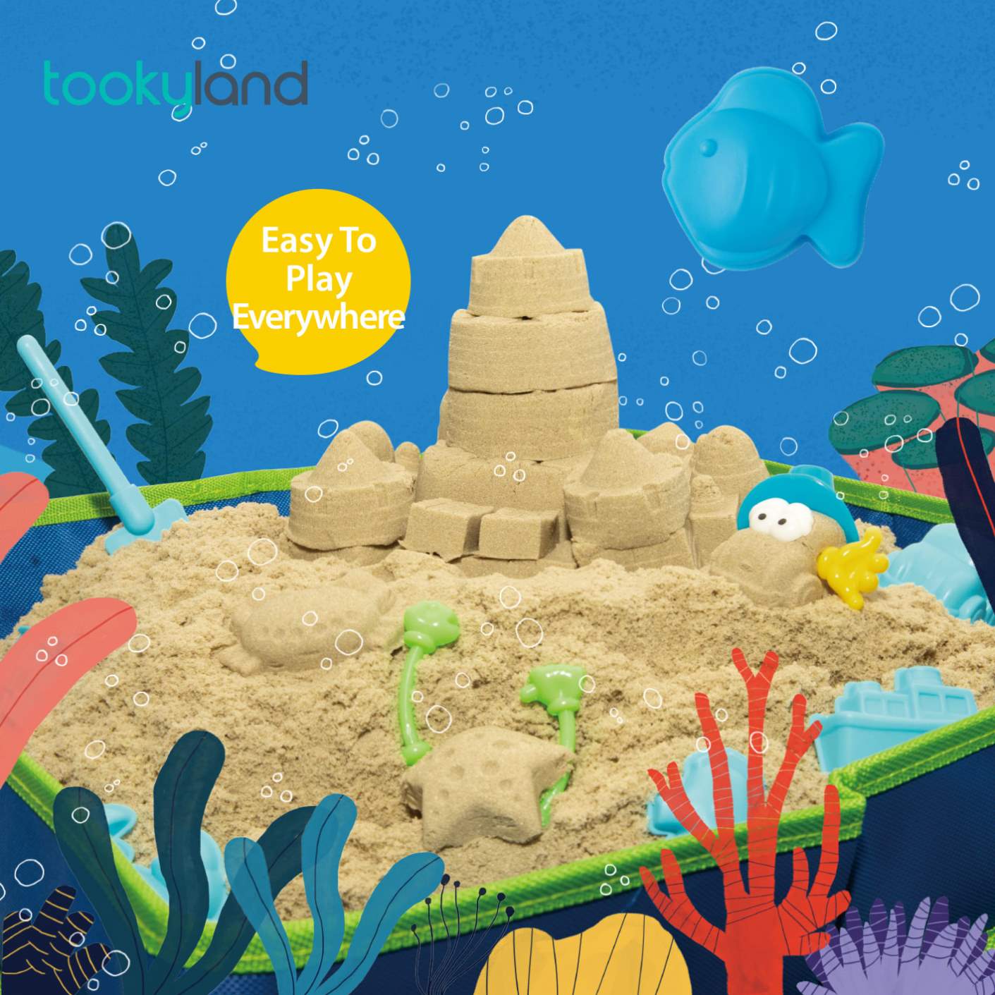 Creative Star Magic Sand for Kids Beach Sand Kit Mold DIY Arts Crafts Outdoor Sand Play Set Sensory Toy