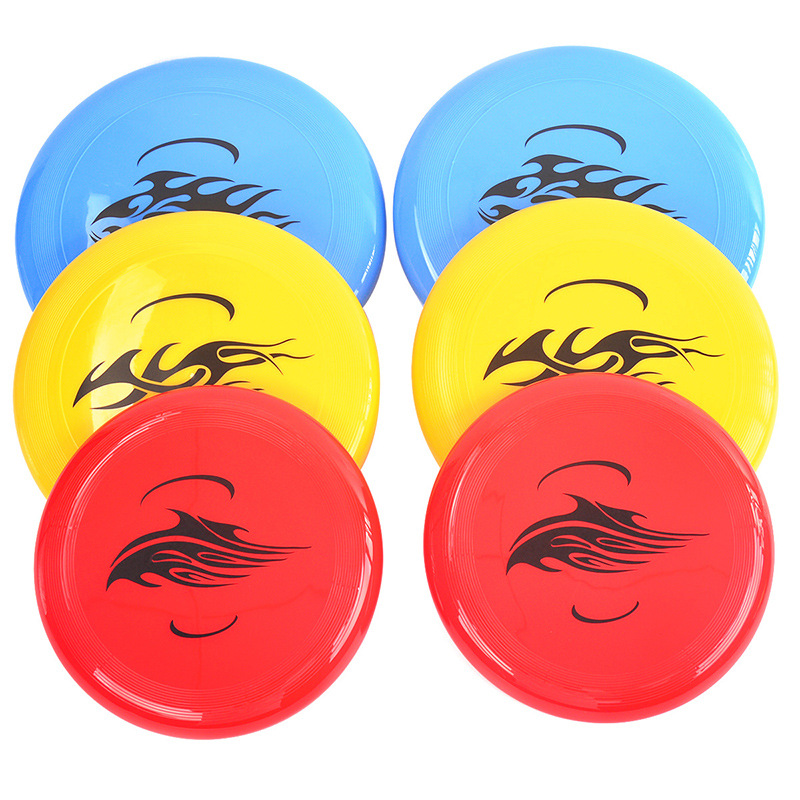 DM 6-Piece ABS Plastic Flying Disc Set-Sport Disc for Beach Backyard Lawn &amp; Park Use-Great for Ages 8+