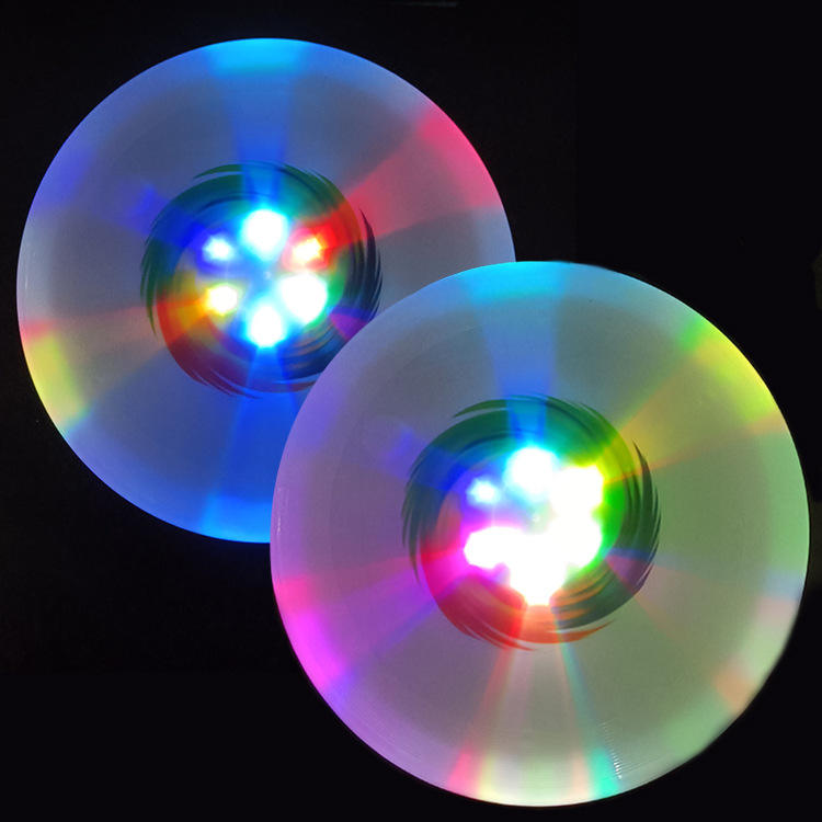 Unisex 175g Custom Frisbeed Beach-Durable LED Light Sport Toy with Printing Logo Outdoor Sports Gift
