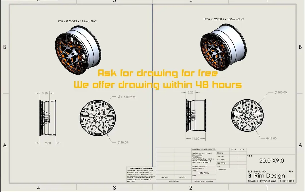 Custom Forged Wheels Display