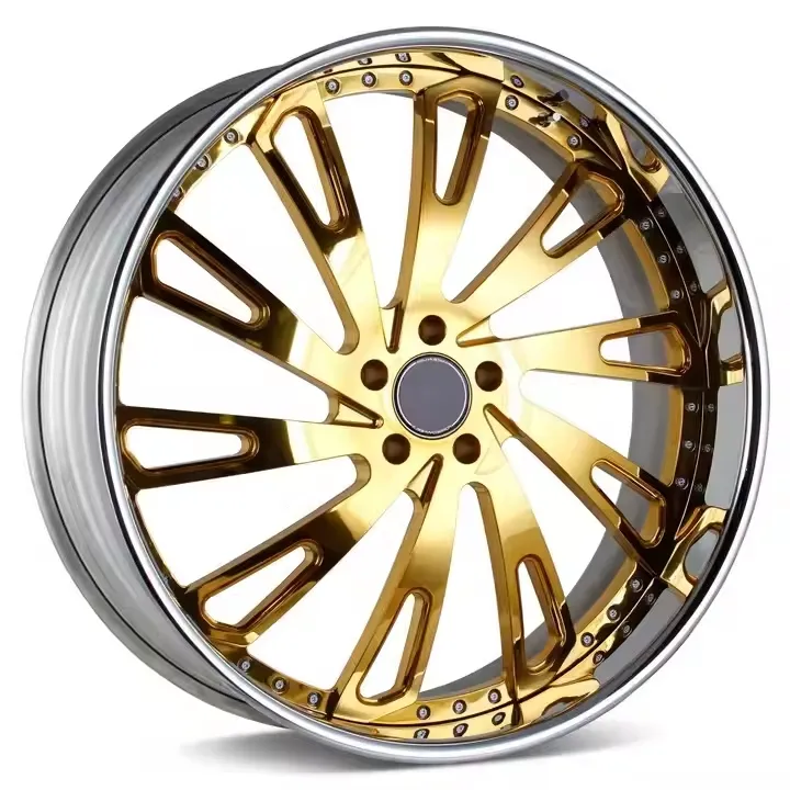 Custom 2-Piece Forged Wheels Gold